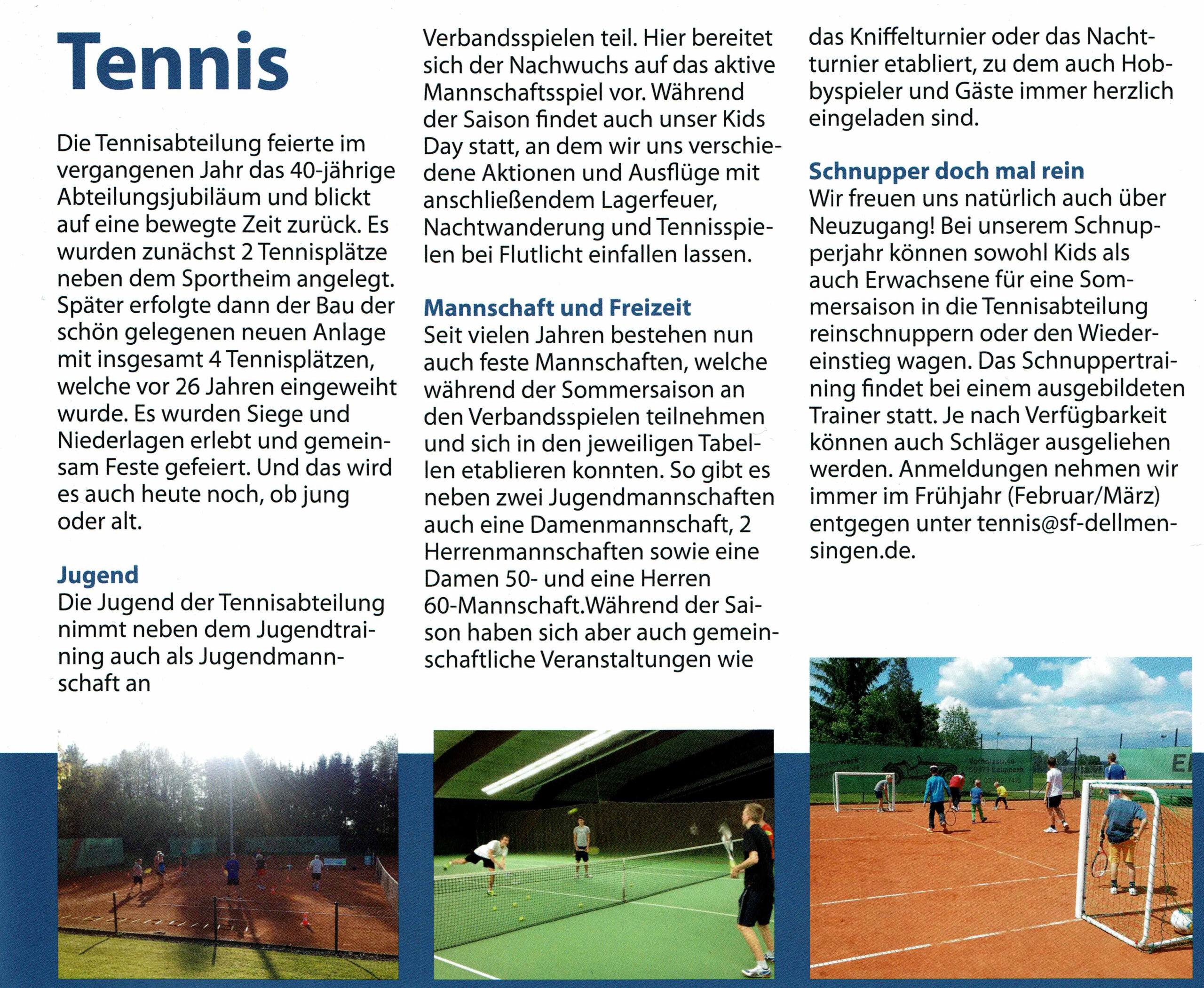 Abt. Tennis - Sportliches Dellmensingen